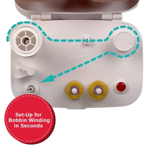 Image of SINGER Portable Bobbin Winder | Compact & Easy-to-Use Bobbin Winding Machine with Automatic Shut-Off | Compatible with Class 15 & 15J Bobbins