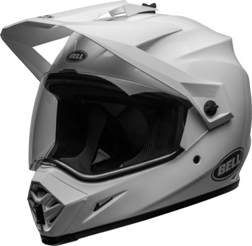 Bell MX 9 ADV MIPS Solid ECE Casco Motocross – MIPS – Ajuste Regulable – Buena ventilación – EPS Schale – ECE Certificado – White, Talla: L