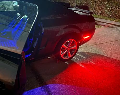 Lámpara LED lateral trasera roja para Ford Mustang 2010-14 miniatura 5