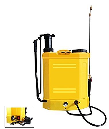 Irroratore/Spruzzatore/Spruzzino/Pompa irroratrice manuale e a batteria ricaricabile 12V 16lt. a spalla/zaino - HY-16L-001