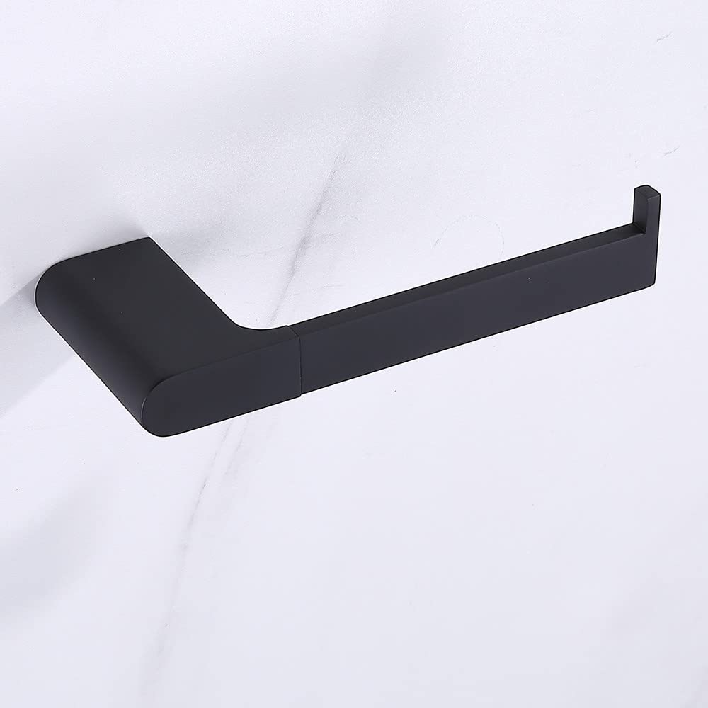 Portarrollos de Papel higiénico de Alta Resistencia Colgador de Rollos de Papel tisú de Acero Inoxidable Montaje en Pared Accesorios de baño WC,Mate Black,China