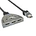 Goronya 3 Port HDMI Switch 3x1 Auto Switch with 1.4 Version Supports Full HD 4K 1080P 3D Player