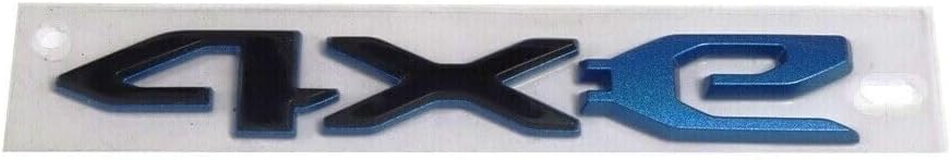 2Pc 2021-2023 4XE Emblem 3D Rear Swing Gate Badge Nameplate Decal Stickers 68490886AB Replacement for 4XE (Black Blue)