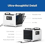 70 Pints Commercial Dehumidifier with Pump for Crawlspace Basement - Image 6