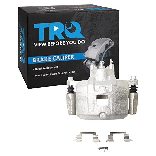 Image of TRQ Front Left Brake Caliper w /Bracket Drivers Side | For 2007-2012 Dodge Caliber