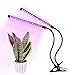 Dual-lamp LED Grow Light - Acetek 36 LED 18W Dimmable 2 Levels Plant Grow Lamp Lights Bulbs with Adjustable Flexible 360 Degree Gooseneck for Indoor Plants Gardening Office Greenhouse Hydroponic