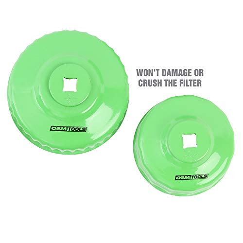 Oemtools 87151 10 Piece Metric Cap Wrench Set, Green Filter Cap Oil Filter Wrench, Oil Filter Wrench Set, Oil Filter Removal, Oil Filter Socket Set #TOP4