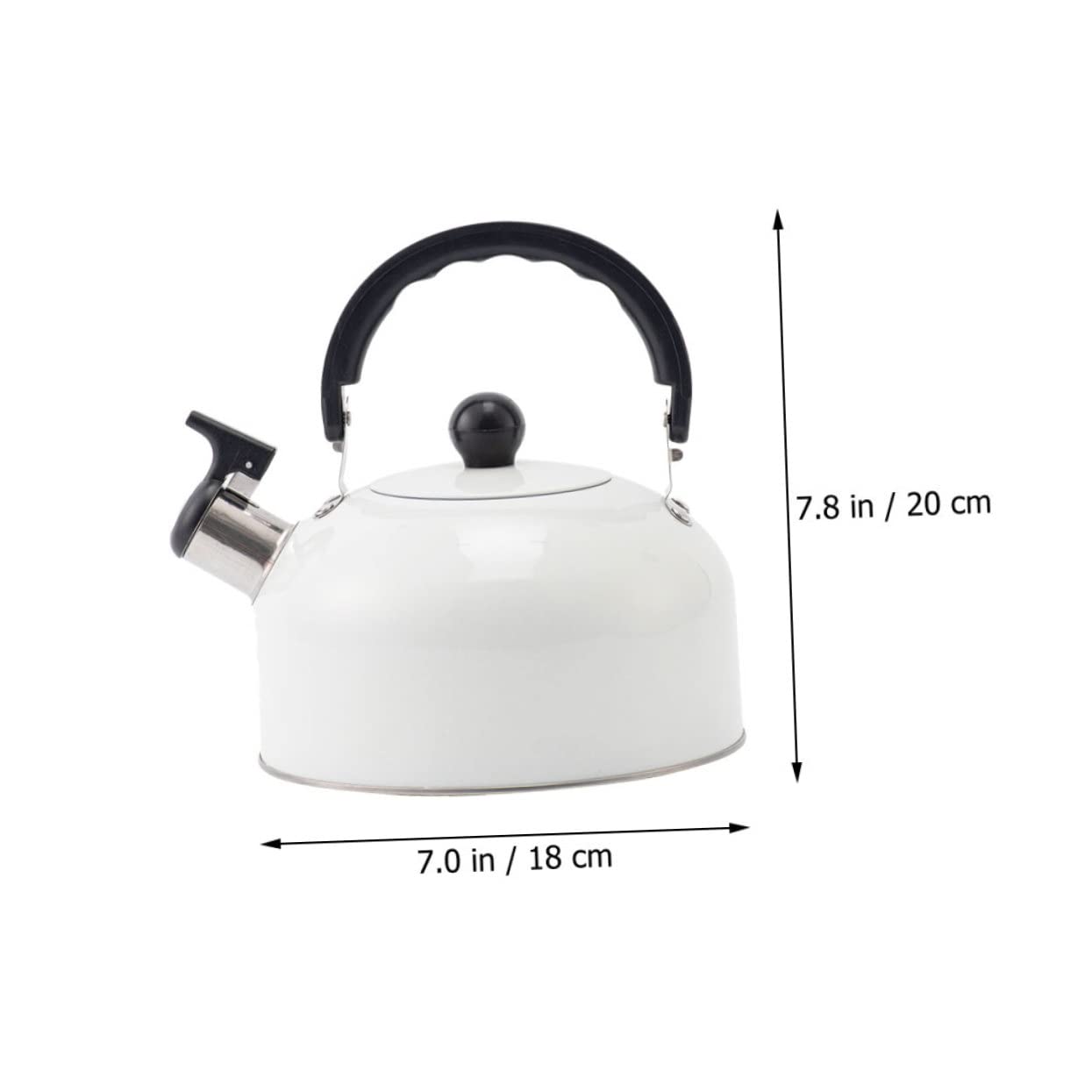 Tetera Silbante para Estufa de Acero Inoxidable 3l de Color Claro