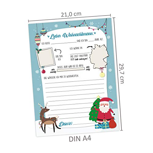 Letters to Santa Claus, for labelling and posting yourself, Christmas Post, Gift Ideas and Gift Wishes for Children - Image 3