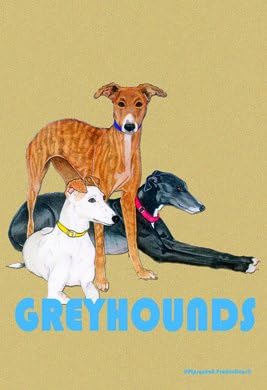 Best of Breed Greyhounds - Pipsqueak Productions Large Flag