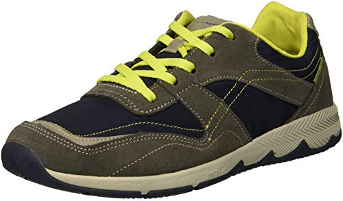 Hush Puppies Kids' Unisex Zev Ts Field Sneaker, Grey/Navy, 1 Wide Us Little Kid #TOP4