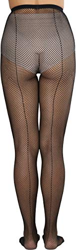 Image of ToBeInStyle Women's Fishnet Backseam Pantyhose W /Elastic Waistband
