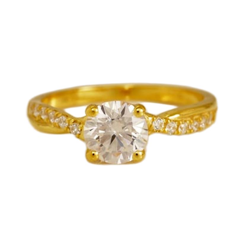 Bague imposante en argent 925 et pierre CZ transparente éclatante