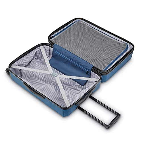 American Tourister Stratum XLT Expandable Hardside Luggage with Spinner Wheels, Blue Spruce, Carry-On 20-Inch by American Tourister - Used condition - Image 2