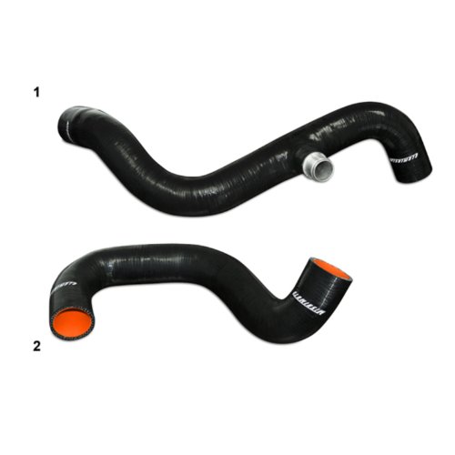 Image of Mishimoto MMHOSE-F250D-94BK Silicone Radiator Hose Kit Fits Ford 7.3 Powerstroke 1995-1997 Black