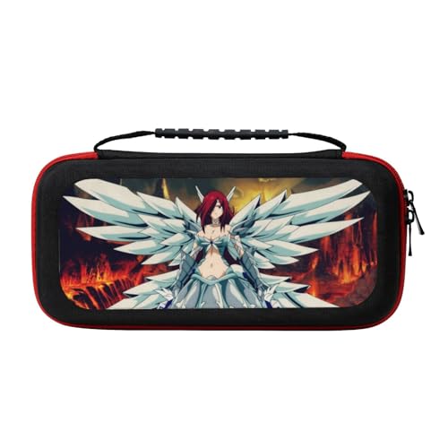 フェアリーテイル ケース スイッチ2 ケース キャリングケース 第2世代保護バッグ 衝撃吸収 ストレージカバー 高密度eva ベルベット中身内蔵 ソフトカード20枚収納可 ケーブル/イヤホンなど小物収納可能 全面保護 大容量 安定性 精密設計 固定バンド