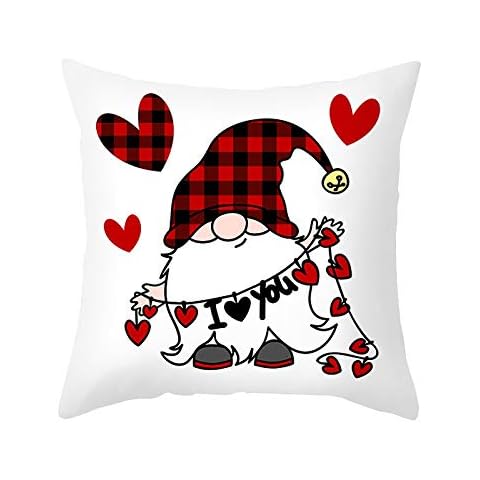 Mllkcao Valentine's Day Heart Pillow Case Cover