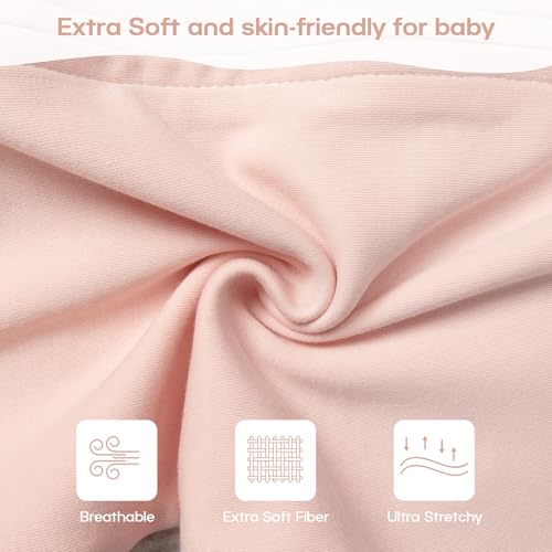 Image of MEXXI Baby Transitional Swaddle, 2 Pack Sleep Sack With Arms Up, 0.5 TOG