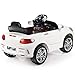Costzon Kids Ride On Car, 6V RC Parental Remote Control & Foot Pedal Manual Modes, Battery Powered Vehicle w/LED Lights MP3 Functions, White