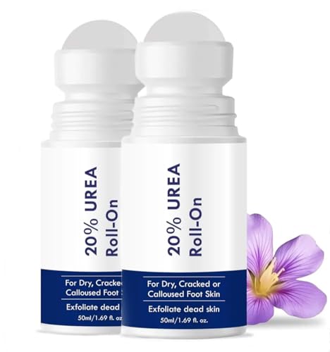Image of Cracked Heel Repair Foot Cream Roll On 50ml | For Dry & Cracked Heels | With 2% Lactic Acid, Olive Oil & Vitamin E | Helps Repair and Moisturise Cracked Heels Foot Cream Rol Easy Use | Crack Heel Repair Roll On (pack of 2) (ORGANIC)