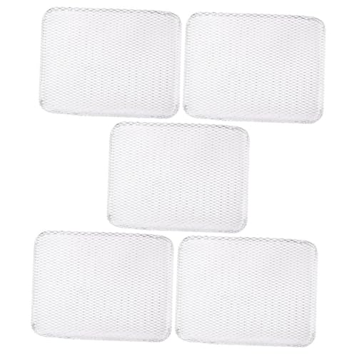 Warmhm 5pièces Lot de Tapis De Cuisson Aluminium pour Barbecue Antiadhésifs Et Jetables avec Maille pour Usage Extérieur Et Intérieur