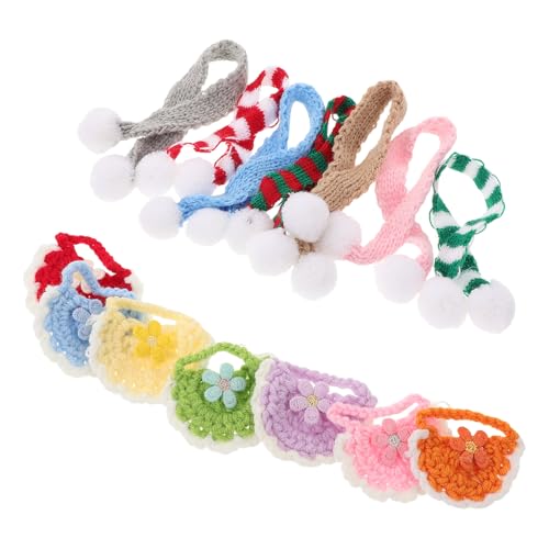 ROMISBABA Juego De 14 Baberos para Mascotas Babero para Perros para Mascotas Bufandas para Cachorros Calentador De