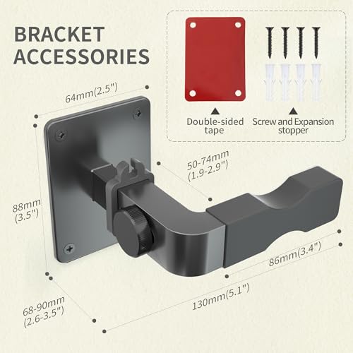 Image of Shark Vacuum Cleaner Wall Mount with Clip Mini Shark Cordless Vacuum Stand Compatible for Shark IX141 IZ562H IZ682H IZ361H IZ462H IZ163H IZ363HT IZ483H and V7 V8 V10 V11 V12 V15 (Gray+Clip)