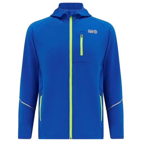time to run Thermo-Laufjacke für Herren mit Frontreißverschluss Kapuze...