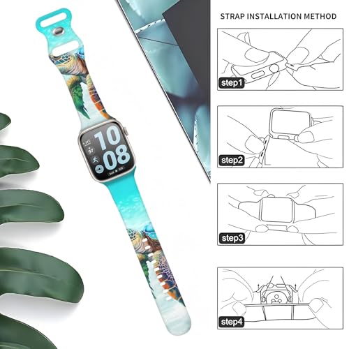 Correa compatible para iWatch 38/40/41mm verde miniatura 6