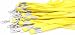 Neck Lanyards for Id Badges - LeBeila Id Badge Lanyard Bulk Order 30pcs Nylon Neck Strap for Badges, ID Holder & Cards (30pcs, Yellow)