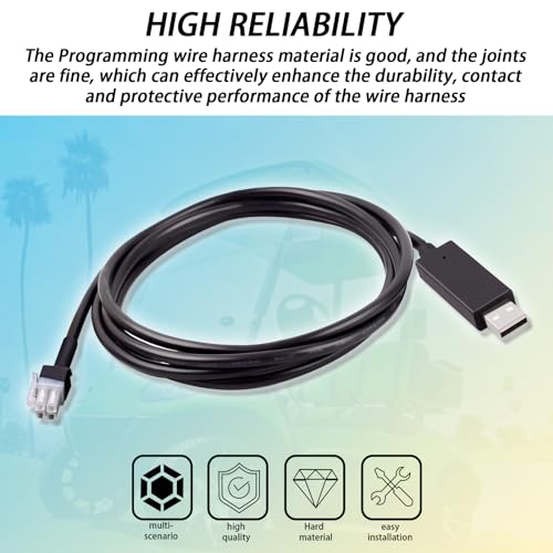 Ciuouient 6\' USB Programming Cable Compatible with 2022 2023 2024 Golf Carts(Only Applicable to ICON EV Golf Cars)