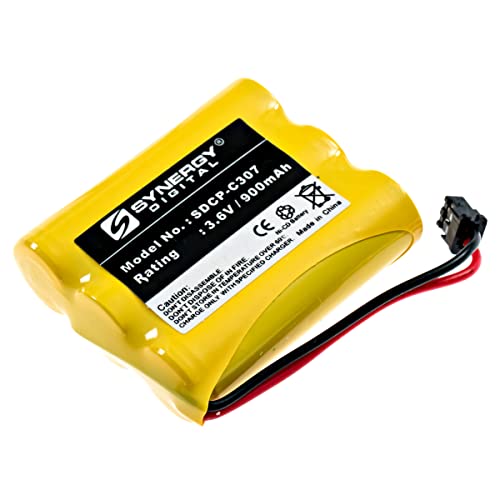 Synergy Digital Cordless Phone Battery, Compatible With Radio Shack 23-193 Cordless Phone, (Ni-Cd, 3.6V, 900 Mah) Ultra High Capacity, Replacement For Panasonic Hhr-P505 Battery #TOP29