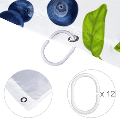 Rideau de douche blueberry anti-éclaboussures coloré - 5