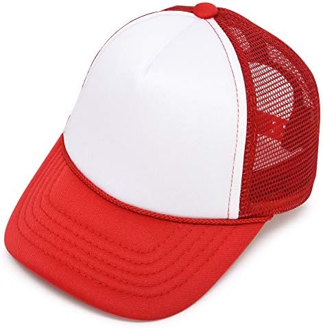 DALIX Infant Trucker Hat Baby Cap Tiny Extra Small Girls Boys in Red White