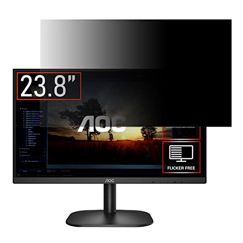 AOC 24B2XH/11 向けの 23.8インチ 16:9 覗き見防止 フィルター プライバシーフィルター パソコンPC モニター 液晶保護フィルム ブルーライトカット 反射防止 パソコン セキュリティーのぞき見防止 両面使用可能 反射防止 着脱簡単 J