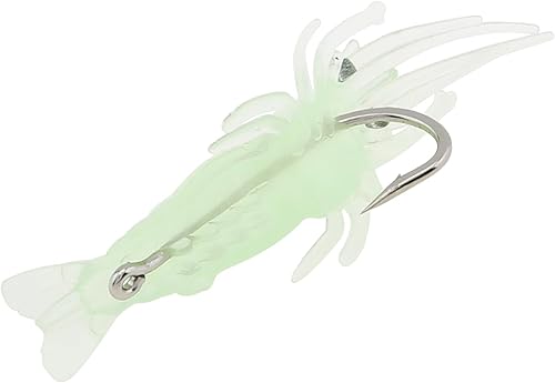 Miniatura 7 de OriGlam 15 señuelos suaves y luminosos para camarones, señuelos de pesca realistas para lubina, lucioperca, trucha y más