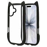 ラスタバナナ ケース カバー iPhone17 専用 ハイブリッド 衝撃吸収 猫耳 mimi TPUバンパー MIL規格 ブラック 8905IP5AHPBK