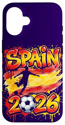 �X�y�C�� ESP 26 �t�@�� �J���t���y�C���g �X�v���b�V���t���b�O �X�}�z�P�[�X iPhone 16 �p