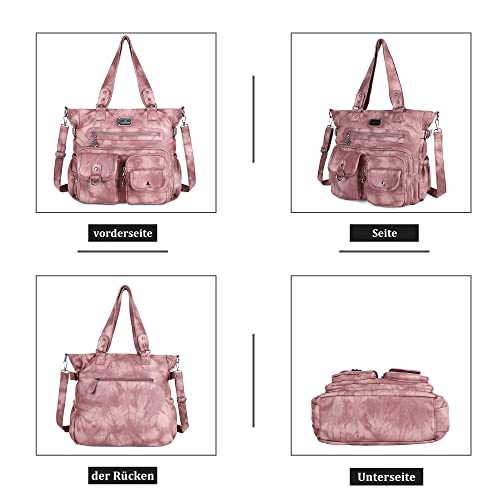 Angel Kiss Purses and Handbag for Women Soft PU Leather Shoulder Handbag Women Tote Satchel Bags Top Handle Satchel by Angel Kiss - Used condition - Image 4