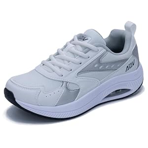 GANNOU Womens Walking Shoes with Arch Support Plantar Fasciitis Tennis Orthotic Fashion Sneakers