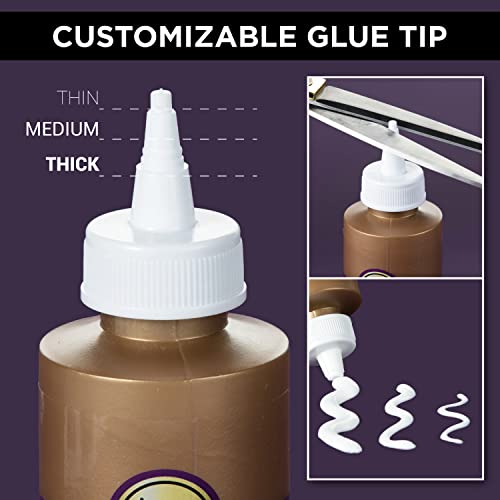 Aleene's Turbo Tacky Glue for Crafts in Always Ready Bottle, Strong Bond Adhesive, Nontoxic, Dries Clear, 4 fl oz 3-Pack
