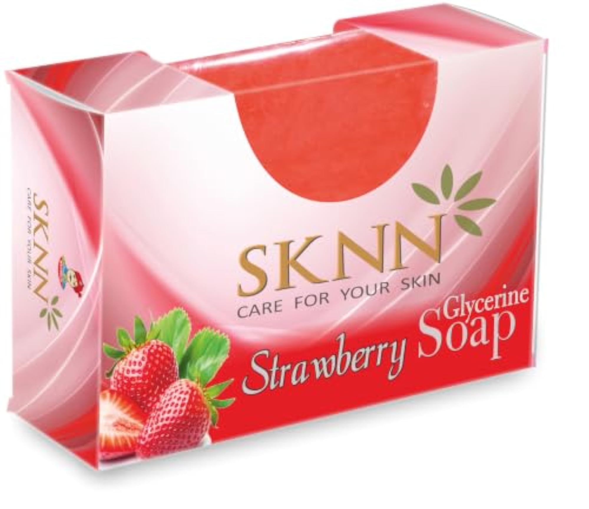Strawberry Glycerine Soap Bar, Pack of 4