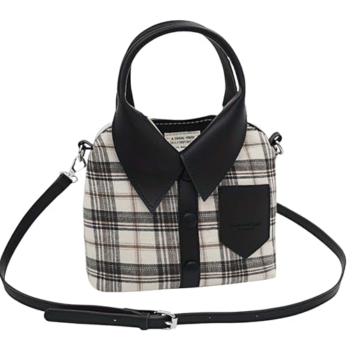 ARREBOL Small Cute Unique Fun Novelty Shirt Shaped Crossbody Handbag for Women
