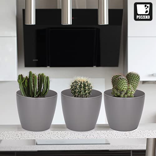 PECZEKO Shiny Flower Pots, Decorative Plant Pots for Flowers & Herbs - Image 4