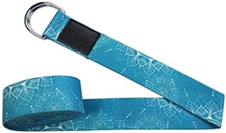 Amazon Brand - Umi Yoga Belt Strap D-Ring Buckle, Adjustable Belt with Unique Storage Loop for Stretching Improving Flexibility 2.44M
