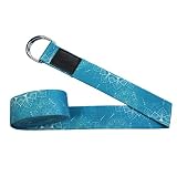 Perfecto para yoga, pilates, ejercicio diario o terapia física: las correas del cinturón de yoga brindan un soporte suave y lo ayudan a lograr un mejor estiramiento sin riesgo de lesiones. También es bueno para mejorar el calentamiento, la flexibilidad, fortalecer y tonificar los músculos.