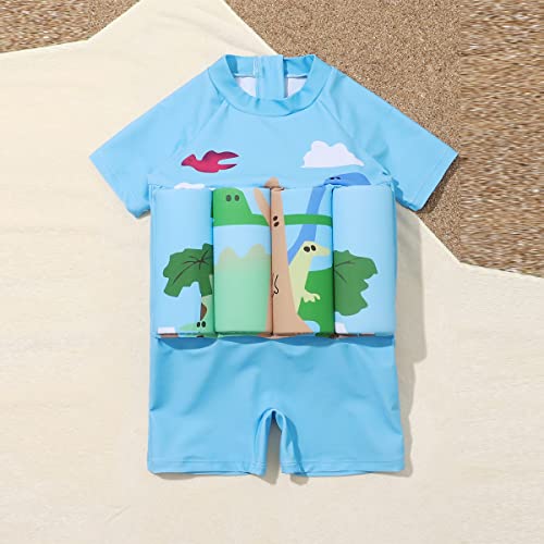 Image of Kids Boys Girls Floatation Swimsuit with Adjustable Buoyancy Baby Float Suit Swim Vest One Piece Swimwear Bathing Suit