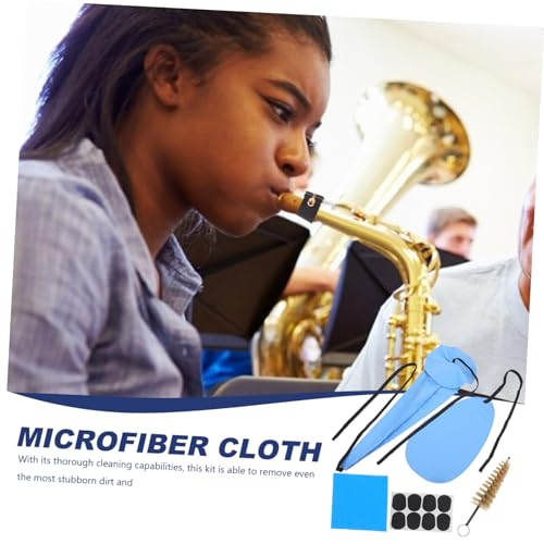 BIUDECO 1set Saxophone Cleaning Kit Flute Cleaning Cloth Multifunctional Music Instruments Maintenance for Effortless Sax Oboe and Clarinet Care - Thumbnail 3
