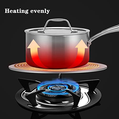 11inch Stainless Steel Induction Cooktop Mat, Induction Converter Heat Diffuser Simmer Ring Plate, Induction Cooktop Heat Diffuser Induction Plate with Handle Adapter Converter (28cm/11inch) by Yitengteng - Image 4