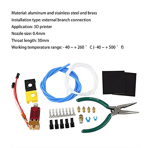 Lysee 3D Printer Parts & Accessories - for 3D Printer Extruder CR-10/10S/S4/S5/Ender-3 Nozzle Removal Tool Upgrade Accessories - (Color: Random Color)